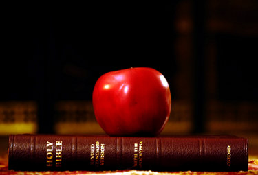 bible and apple