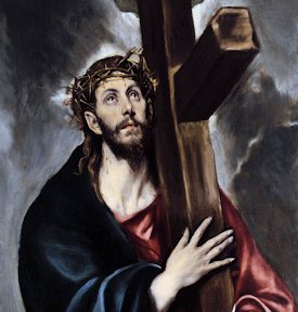 Jesus carrying the cross, by El Greco, cropped
